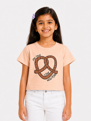 Stylish Girls Short Sleeved Jersey Shirt Soft Cotton Kids Fashion Wear BloomUp