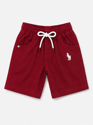BloomUp Marron Cotton Shorts for Boys – Soft Casual Summer Wear