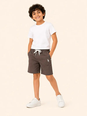 BloomUp Brown Cotton Shorts for Boys – Soft Casual Summer Wear