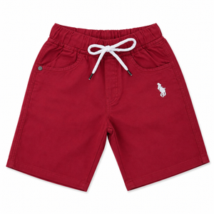Boys Dark Red Pull On Soft Cotton Bottom Wear BloomUp