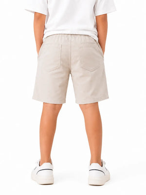BloomUp Grey Cotton Shorts for Boys – Soft Casual Summer Wear
