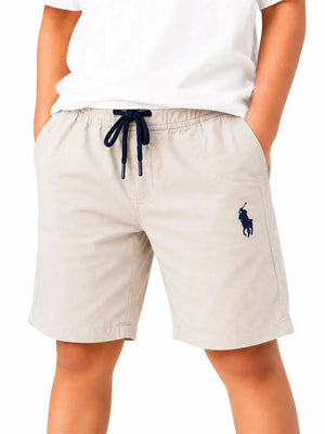 BloomUp Grey Cotton Shorts for Boys – Soft Casual Summer Wear