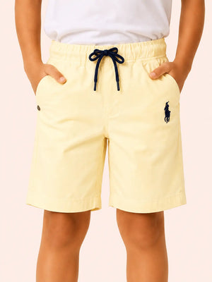 BloomUp Lemon Cotton Shorts for Boys – Soft Casual Summer Wear
