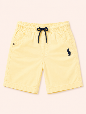 Boys Lemon Yellow Pull On Soft Cotton Bottom Wear BloomUp