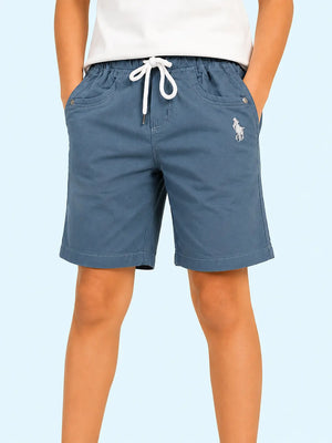 BloomUp P. Blue Cotton Shorts for Boys – Soft Casual Summer Wear