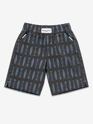 Boys Navy Checkered Pull On Soft Cotton Bottom Wear BloomUp