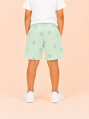 Green Casual Summer Boys Soft Cotton Bottom Wear BloomUp