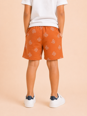 Rust Stylish Playwear Boys Soft Cotton Bottom Wear BloomUp
