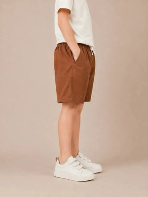 BloomUp Rust Cotton Cargo Shorts for Boys – Soft Summer Wear Kids Shorts