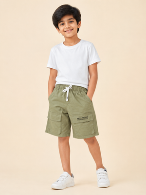 Green Comfort Fit Boys Soft Cotton Bottom Wear BloomUp