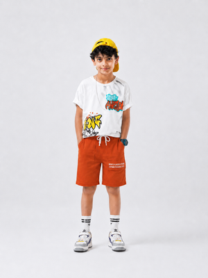 Rust Casual Summer Boys Soft Cotton Bottom Wear BloomUp