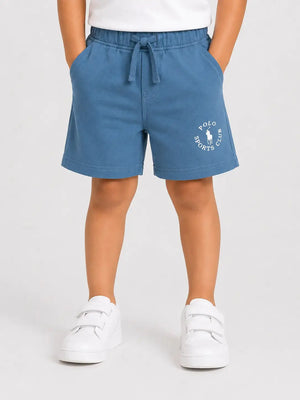 BloomUp Air Force Blue Cotton Shorts for Boys – Soft Summer Wear Toddler Shorts
