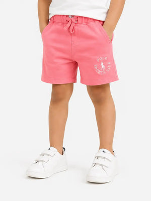 BloomUp Peach Knit Shorts for Boys – Soft Cotton Summer Wear Toddler Shorts