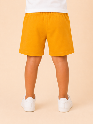 Girls Yellow Short Sleeved Shirt Soft Cotton Bottom Wear BloomUp