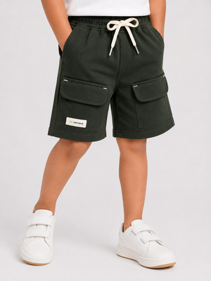 Olive Premium Casual Boys Soft Cotton Bottom Wear BloomUp