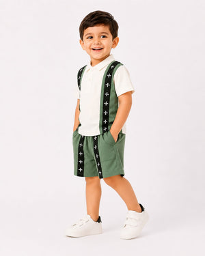 Boys Dark Red Pull On Soft Cotton Clothing Set BloomUp