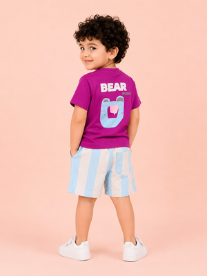 Pink Casual Summer Boys Soft Cotton Clothing Set BloomUp