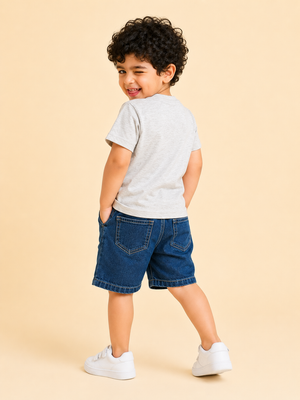 White Premium Casual Boys Soft Cotton Clothing Set BloomUp