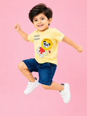 Lemon Trendy Daily Wear Boys Soft Cotton Clothing Set BloomUp