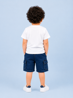 White Trendy Daily Wear Boys Soft Cotton Clothing Set BloomUp