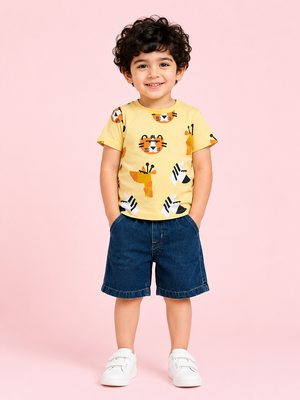 Lemon Casual Summer Boys Soft Cotton Clothing Set BloomUp