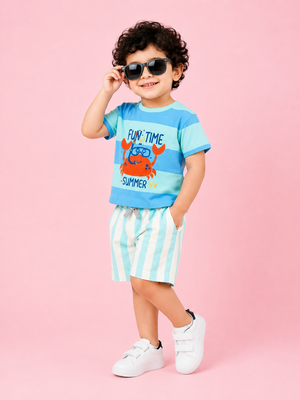 Mint Trendy Daily Wear Boys Soft Cotton Clothing Set BloomUp