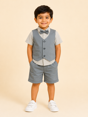 Pista Casual Summer Boys Soft Cotton Clothing Set BloomUp