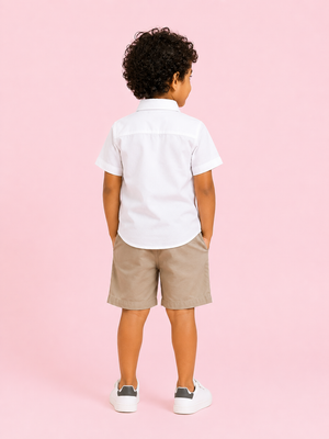 Stylish Pista Casual Summer Boys Soft Cotton Clothing Set BloomUp