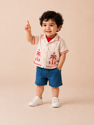 Boys White Soft Cotton Sets Casual Fashion Kids Wear BloomUp