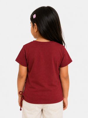 Stylish Mehroon Premium Casual Boys Soft Cotton Clothing Set BloomUp