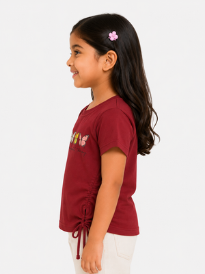 Stylish Mehroon Premium Casual Boys Soft Cotton Clothing Set BloomUp