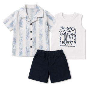 Boys Sea Green Pull On Soft Cotton Clothing Set BloomUp