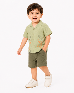 Boys Dusty Pink Pull On Soft Cotton Clothing Set BloomUp