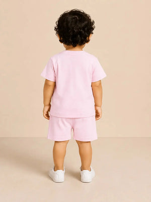 BloomUp Candy Pink Baby Co-ord Top & Pant Set for Infant Girls