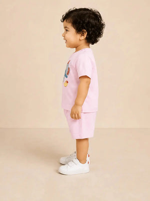BloomUp Candy Pink Baby Co-ord Top & Pant Set for Infant Girls