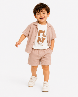 Boys Mustard Yellow Pull On Soft Cotton Clothing Set BloomUp