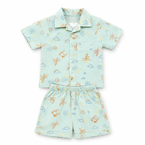 BloomUp Mint Green Baby Co-ord Top & Pant Set for Infants (0–24M)