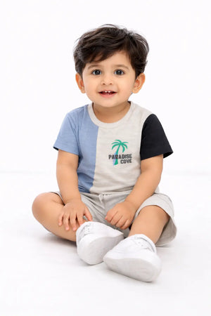 White Relax Graphic Sleeveless T-Shirt for Boys – Soft Cotton Summer Wear Kids Tank Top Bloomup