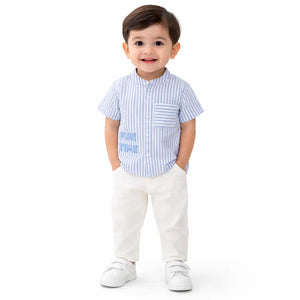 White Relax Graphic Sleeveless T-Shirt for Boys – Soft Cotton Summer Wear Kids Tank Top Bloomup