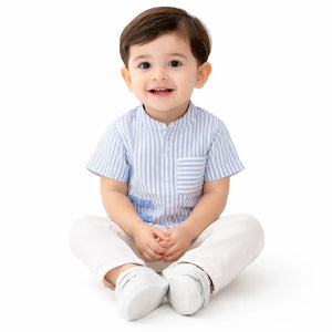 White Relax Graphic Sleeveless T-Shirt for Boys – Soft Cotton Summer Wear Kids Tank Top Bloomup