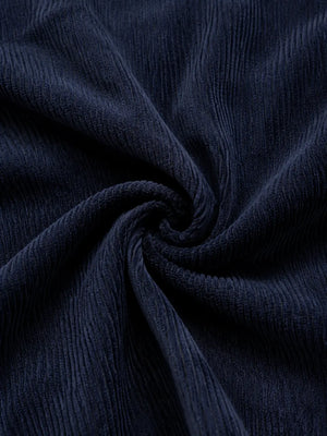 BloomUp Navy Blue Velour Co-ord Set for Boys – Soft Full Sleeve Sweatshirt & Jogger Pants Set