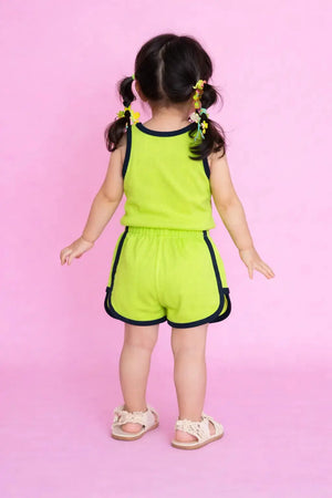 BloomUp Lime Green Baby Co-ord Top & Pant Set for Infants