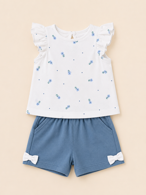 Blue Trendy Daily Wear Boys Soft Cotton Clothing Set BloomUp