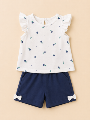 Grey Premium Casual Boys Soft Cotton Clothing Set BloomUp