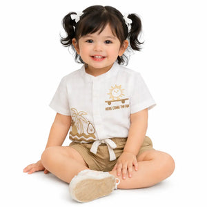 White Relax Graphic Sleeveless T-Shirt for Boys – Soft Cotton Summer Wear Kids Tank Top Description (Short Description) Bloomup