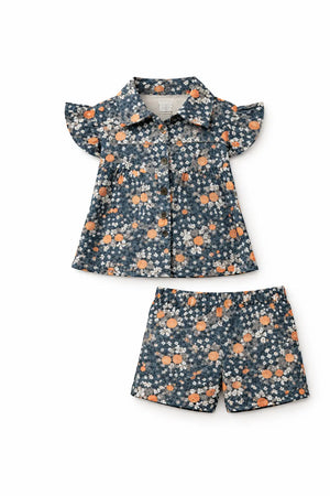 BloomUp Grey Baby Co-ord Top & Pant Set for Infants (6–24 Months)