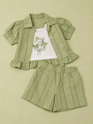 BloomUp Pistachio Green Girls T-Shirt for Infant Girls & Toddlers