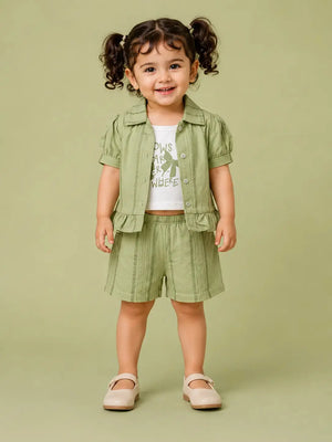 BloomUp Pistachio Green Girls T-Shirt for Infant Girls & Toddlers