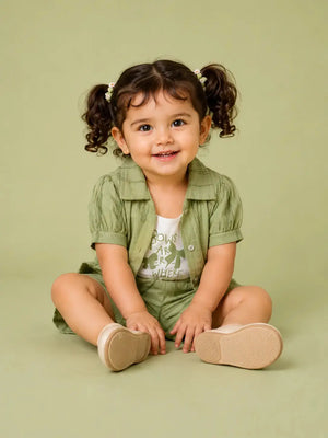 BloomUp Pistachio Green Girls T-Shirt for Infant Girls & Toddlers