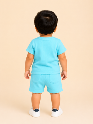 Mint Casual Summer Boys Soft Cotton Clothing Set BloomUp